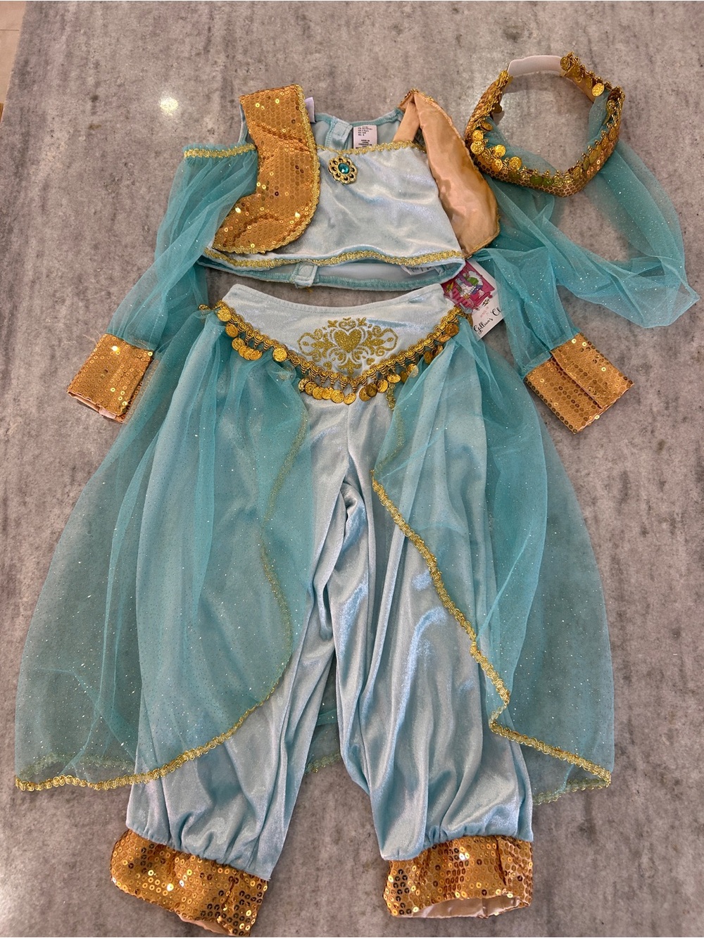 Gillian’s Closet Girls Genie/Jasmine Costume - Kids Dress-Up Size XS 4